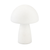 Figurine décorative moderne en forme de champignon, texture côtelée blanche, ornement de table pour la maison, la chambre, le bureau, la boutique, ou comme cadeau