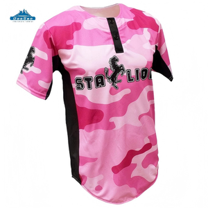 Collection de maillots de baseball Doosansports Stallion Camouflage - Uniforme d'équipe multicolore avec nom et numéro personnalisés - Product Image 3