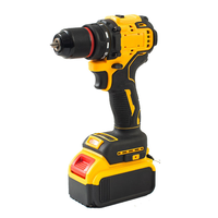 Perceuse électrique sans fil DW jaune au lithium, double vitesse, 10 mm, multifonction, tournevis électrique domestique, perceuse électrique sans balais