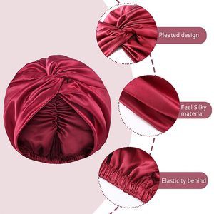 Sombrero turbante cruzado musulmán de tela impresa con logotipo personalizado, turbante <span class=keywords><strong>hijab</strong></span> para damas - Product Image 3