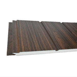 Panneau mural extérieur 16 mm/20 mm <span class=keywords><strong>Panneaux</strong></span> en mousse de polyuréthane ignifuges écologiques Isolation <span class=keywords><strong>rigide</strong></span> Panneau sandwich métallique - Product Image 1