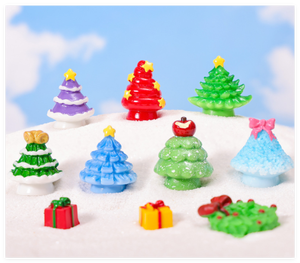 2026 regalos creativos de Navidad invierno nieve Artificial StarTree <span class=keywords><strong>3D</strong></span> figuritas en miniatura jardín paisaje adornos resina - Product Image 2