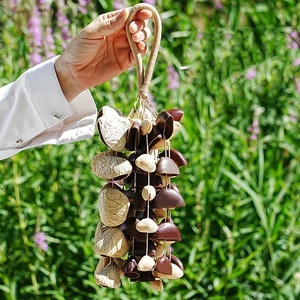 Wholesale Hand Crafted Long Mixed Fruit Shell Shaker <b>Wind</b> Chim Rattle Bell For Sound Therapy Hanging Home Bohemian Decor - Product Image 3