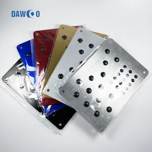 2021新デザインSteel Aluminum Metal Car Mat Heel Pad