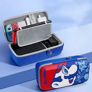 Housse de protection pour console Nintendo <span class=keywords><strong>Switch</strong></span> Oled, sac de rangement de grande capacité, pochette de transport à thème de jeu, étui de protection pour TV - Product Image 1