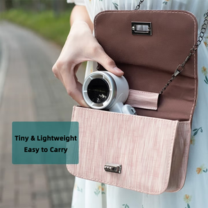 พัดลมพกพาขนาดเล็ก รุ่น N607 ความเร็วสูง ชาร์จไฟได้ผ่าน USB ใช้กลางแจ้งในฤดูร้อน สำหรับโทรศัพท์มือถือ พร้อมหน้าจอดิจิตอล พับเก็บได้ - Product Image 6