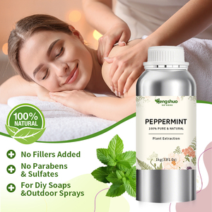 Органическое эфирное масло перечной мяты 100% чистое натуральное оптом для ароматерапии, косметики, свежего массажа тела и увлажнения - Product Image 3