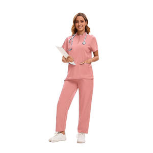 Ensemble de blouses médicales pour femmes, tissu en polyester dobby, usage hospitalier, service OEM, style européen et américain, lavage à la main - Product Image 4