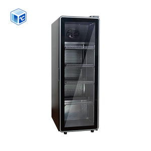 Refrigerador Exhibidor de Bebidas Compacto y Estrecho, Precio de Fábrica 2 ℃   Hasta 8 ℃   Enfriador de Bebidas de 160l 310l 220v 110v, Refrigerador con Vitrina - Product Image 1