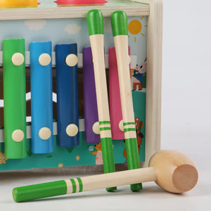 Nouveaux jouets d'apprentissage de l'éducation précoce multifonctionnel Musical frapper Hamster jouet <span class=keywords><strong>Xylophone</strong></span> jeu de pêche en bois Whack-a-mole jeu - Product Image 6