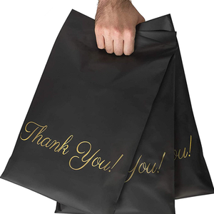 Đen Cảm Ơn Bạn <span class=keywords><strong>Poly</strong></span> <span class=keywords><strong>Mailer</strong></span> Vận Chuyển Túi Với <span class=keywords><strong>Die</strong></span> <span class=keywords><strong>Cut</strong></span> Xử Lý Tự Dính Không Thấm Nước Chuyển Phát Nhanh Phong Bì Bưu Phẩm Bao Bì Túi - Product Image 1