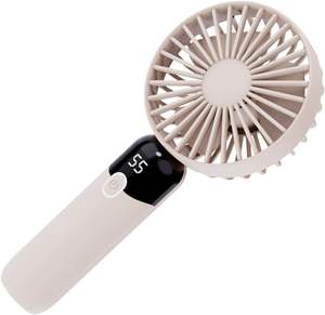 Ventilateur portable USB rechargeable en gros, mini, avec logo personnalisé, nouvelle arrivée, pour la maison, en plastique, en boîte - Product Image 3