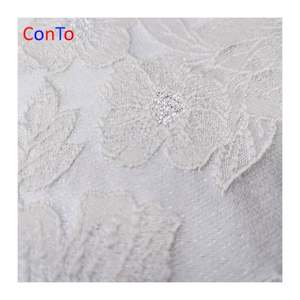 Fábrica que Suministra <span class=keywords><strong>Tela</strong></span> Metálica <span class=keywords><strong>Brocada</strong></span> Jacquard Scuba para Vestidos - Product Image 4