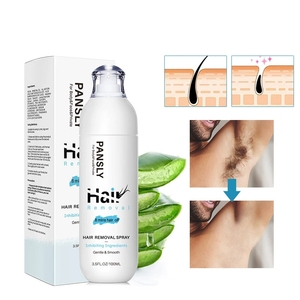 Spray dépilatoire Pansly 100 ml, 8 minutes pour une épilation rapide, hydratant, retardateur de repousse, pour aisselles, jambes, maillot, barbe, épilation du visage pour femme - Product Image 1