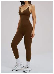 Damen Fitness-Sets Kleidung 2-teilige Yoga-Sets Weiche Stoffe Tanktop Hochtaillierte Hosen Trainings-Workout-Yoga-Sets für Frauen - Product Image 5