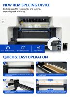 Nouvelle imprimante DTF industrielle automatique à 4 têtes de 60 cm avec carte Hoson, machine à film direct, garantie 1 an pour l'impression DIY sur t-shirts et tissus