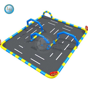 Piste de <span class=keywords><strong>karting</strong></span> gonflable robuste pour parc d'attractions extérieur, équipement de course à louer - Product Image 5