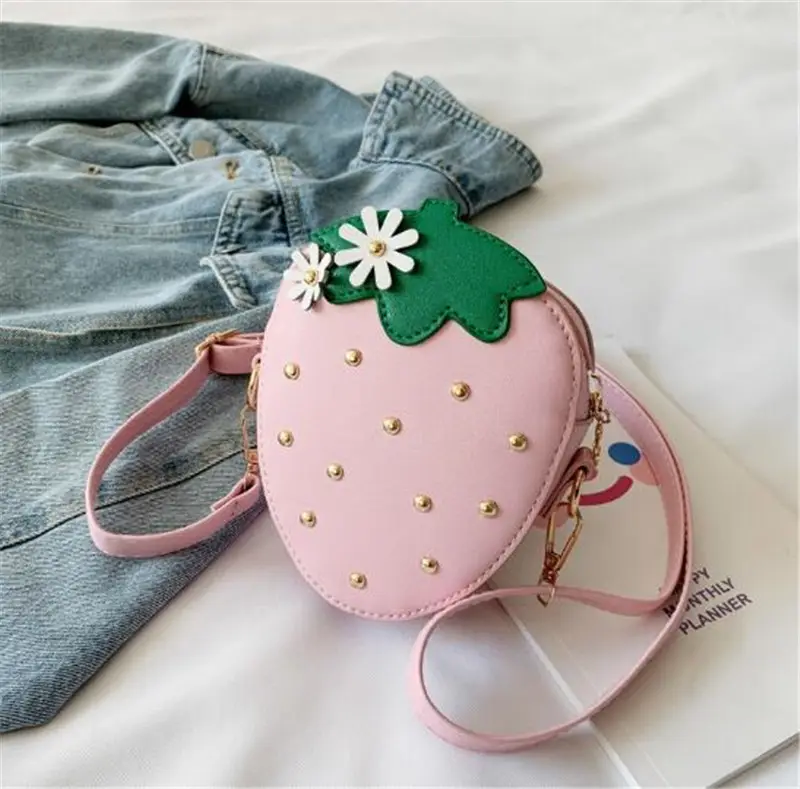 Hochwertige Erdbeer handtasche kleine süße Handtasche Kinder