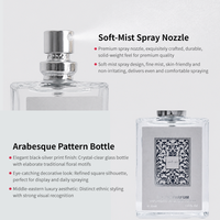 Vente en gros de mini-parfums pour hommes de 30 ml, vaporisateur portable de poche, parfum frais et fruité à la sauge et au vétiver, longue tenue
