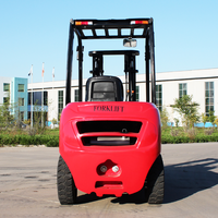 Prix d'usine, chariot élévateur 4x4 de 1 tonne, 1,5 tonne, 2 tonnes, chariot élévateur télescopique diesel pour le chargement et le déchargement de conteneurs