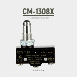 Microinterruptor Eléctrico CNTD Changde CM-1308X SPDT, Circuito de Reinicio Automático, Rodillo Recto Hecho de Plástico - Product Image 5