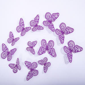 Adorno 3D de Mariposa de Papel Dorado de Gran Venta para Pastel, Suministros para Decoración de Tartas de Boda y San Valentín - Product Image 6