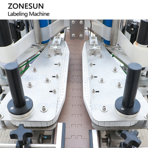 ZONESUN ZS-TB300M स्वचालित स्टिकर फ्लैट बोतल डबल पक्षीय लेबलिंग मशीन के लिए वर्ग की बोतलें - Product Image 4