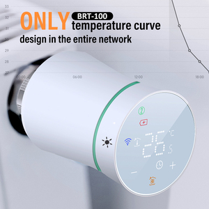 Valvola Termostatica Digitale <span class=keywords><strong>Wireless</strong></span> BECA BRT-100 con Controllo Remoto Intelligente, Compatibile con App Tuya Life e Zigbee, per Hotel Moderni - Product Image 2