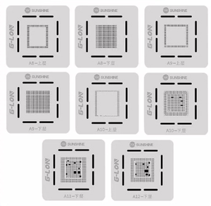 SUNSHINE y soporte de PCB para iPhone A8 A9 A10 <span class=keywords><strong>A11</strong></span> A12 A13, juego de estaño para planta de CPU, molde de posicionamiento de estaño, Red de acero para planta de estaño - Product Image 2
