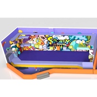 Bonhong Jeu coupe-mur Ninja personnalisé de qualité supérieure Équipement de terrain de jeu intérieur pour enfants pour centre commercial