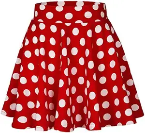 Minifalda elegante informal para mujer, falda acampanada elástica, básica, plisada, Midi