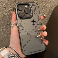 Coque de téléphone portable IMD transparente effet pierre froide, colorée argentée, pour iPhone 16 15 Pro Max 14 13 – Offre Spéciale