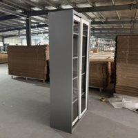Armoire de classement en acier, armoire de rangement métallique verrouillable avec 6 portes pour bureau et école