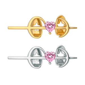 Grillz en forme de cœur, or et argent, sertis de pierres, pour soirée, unisexe, grillz de qualité supérieure - Product Image 5