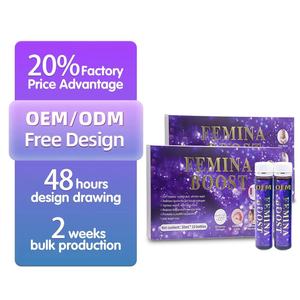 OEM Natural Femina Boost Food Grade Hormona Equilibrio Tónico Gummies de pecho para senos firmes Curvas Youthful Glow Packaged Drum - Product Image 1