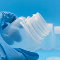Bouteilles en plastique HDPE opaques de laboratoire à large ouverture, 30 ml et 1000 ml, pour réactifs