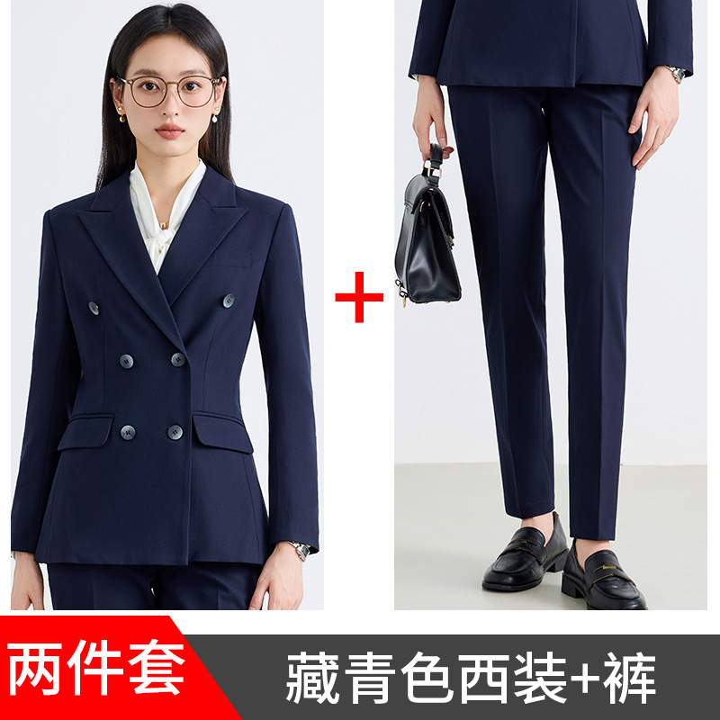Navy blue suit pants