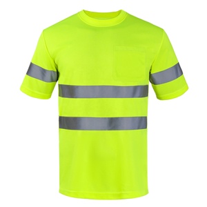 Chất lượng tốt của nam giới khả năng hiển thị cao Ngắn Tay Áo phản quang an toàn Hi VIS t Áo sơ mi làm việc Polo t Áo sơ mi - Product Image 1