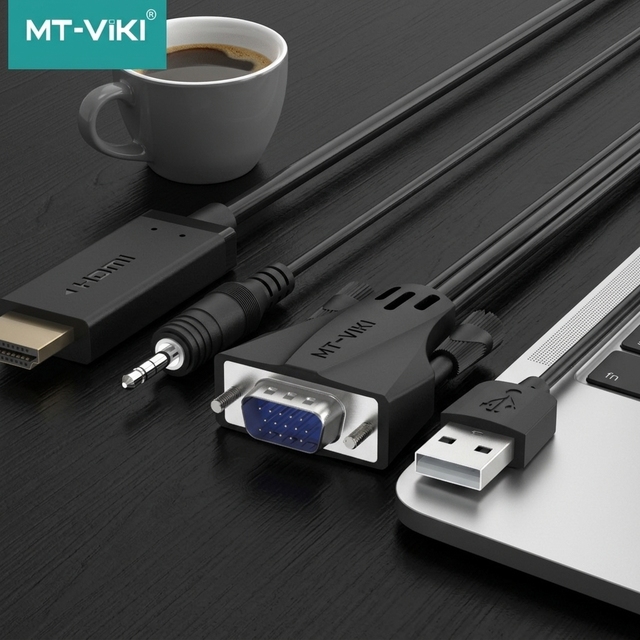 Wholesale High Quality 1.8M 1080P 60Hz Hdmi1.2 Vga to Hdmi Adapter 1080P Audio Input Data Power Cable