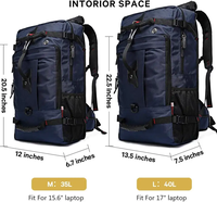 Meilleure vente de sac à dos de voyage, sac à dos de transport Durable Convertible sac à bagages Durable sac de montagne multifonctionnel