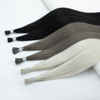 Uglamour Nouvelle Collection Extensions de Cheveux Humains 100% Européens Russes Vierge Remy, Pointes Plates/I/U, Longueurs Étirées 12-30 Pouces