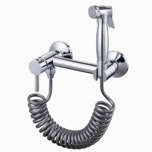 Bathroom <strong>Brass</strong> Hand Held <strong>Bidet</strong> <strong>Sprayer</strong> With Shower Wall Mounted <strong>Brass</strong> Health Faucet square Toilet <strong>Bidet</strong> - Product Image 6