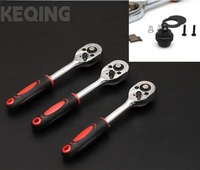 Kit de clés à cliquet 46 pièces avec douilles pour réparation automobile, moto, vélo – Outils de réparation combinés, clé à douille, tournevis