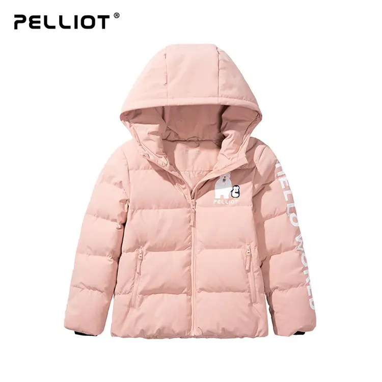 Individuelles Pelliot mit Kapuze Daunenjacke Kinder Custom OEM Hoody Kinder Ultraleicht Winter Jungen Daunenmantel