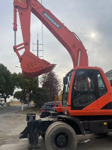 Les machines de construction de terrassement ont utilisé la pelle hydraulique à DH210W-7 roues Doosan en très bon état en vente - Product Image 5