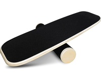 Planche d'équilibre plate en bois JIESEN pour entraînement de surf skate et skateboard adulte, 34x13 pouces, couleur personnalisable