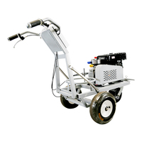 Machine de marquage routier à pulvérisation à froid autotractée LONGSHUN 5.5HP, modèle LS-990, faible coût d'entretien, 75 kg, pour parkings et routes