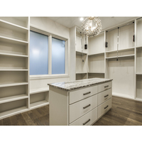 Organisation de rangement de placard haut de gamme personnalisé de haute qualité Garde-robe moderne Armoire encastrée