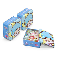 Boîte en fer blanc carrée personnalisée pour cadeaux, chocolats, gâteaux, biscuits, avec couvercle et logo sur mesure