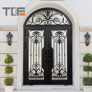 Bán Buôn Chính Cửa Nướng Thiết Kế Rèn Sắt Accordion Cổng Thiết Kế Rượu Vang Hầm Màn Hình Vòm Cửa Chèn Nhập Khẩu Từ Trung Quốc - Product Image 3